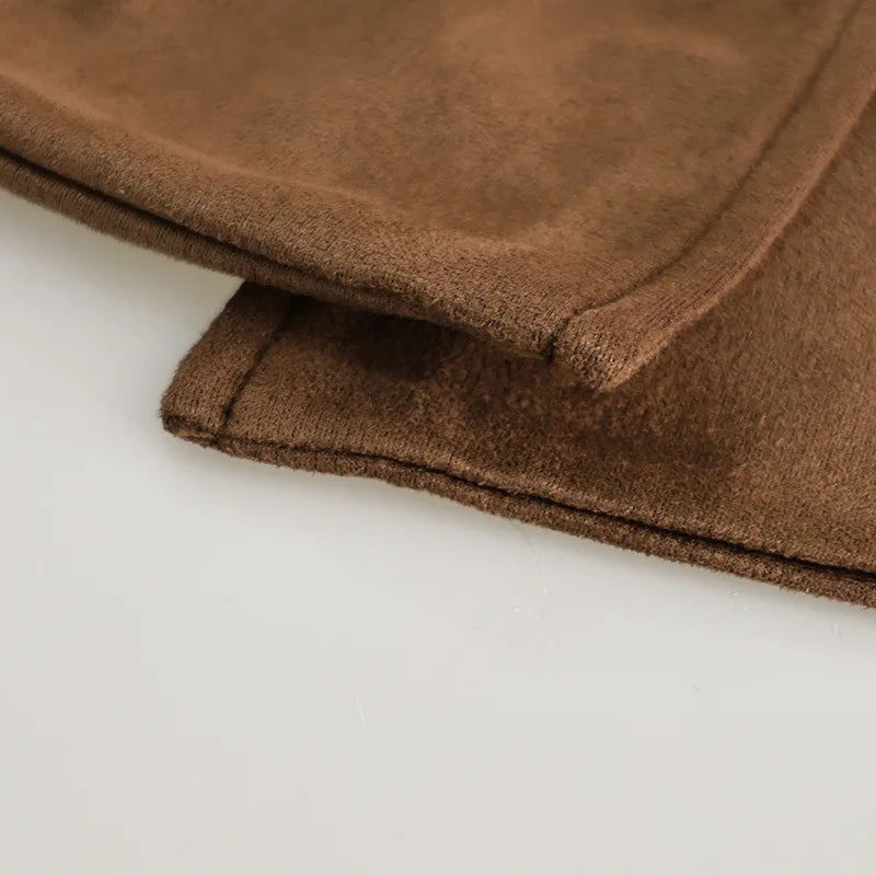 116 - Damen Trenchcoat Braun Lang Mit Gürtel