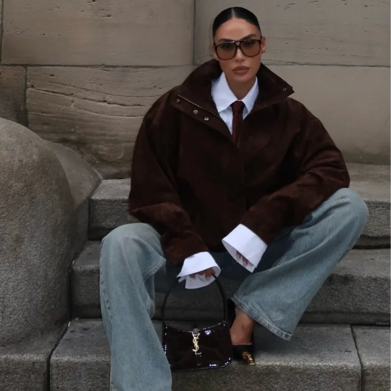 066 - Wildlederjacke Damen – Modern & Locker