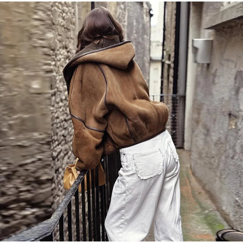 066 - Wildlederjacke Damen – Modern & Locker