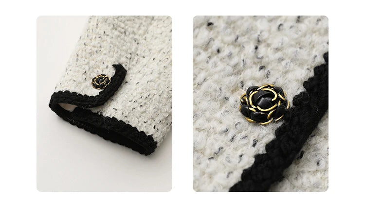 108 - Damen Wollmantel mit V-Ausschnitt Vintage